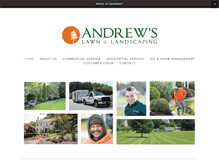 Tablet Screenshot of andrewslawnandlandscaping.com